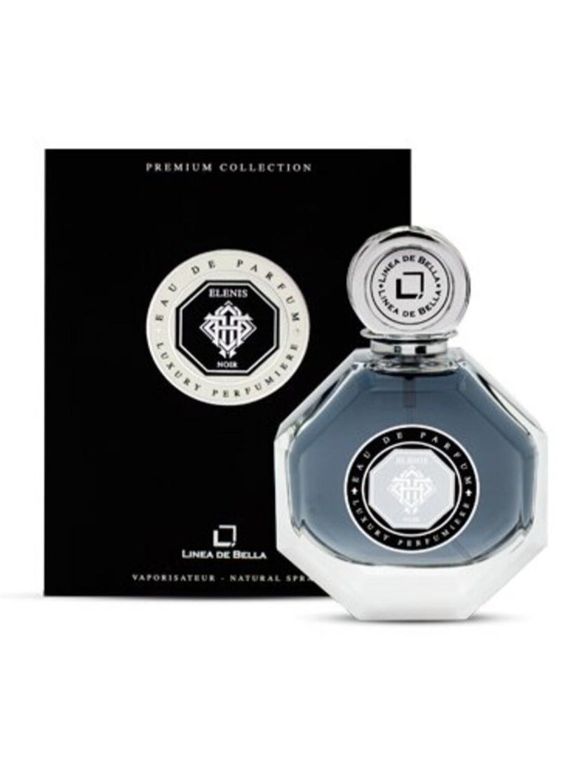 Linea De Bella Luxury Eau De Parfum for Men 100ml – Deep Noir Woody & Aromatic Fragrance | Long-Lasting Elegant Men’s Perfume for Evening & Special Occasions | Linea De Bella ELENIS Noir - Image 1